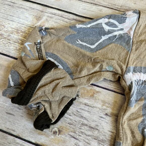 KicKee Pants Dinosaur Zipper Sleeper 6-9m - Picture 4 of 7